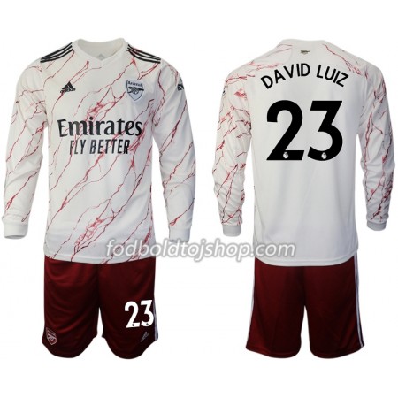 Arsenal David Luiz 23 Børn Udebane Fodboldsæt 2020-21 L/S (+ Korte bukser)